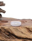 Baikalla Natural Icy Light Lavender Jadeite Jade Traditional Ring 