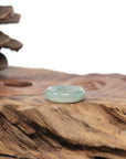 Baikalla Natural Icy Light Green Jadeite Jade Traditional Ring 