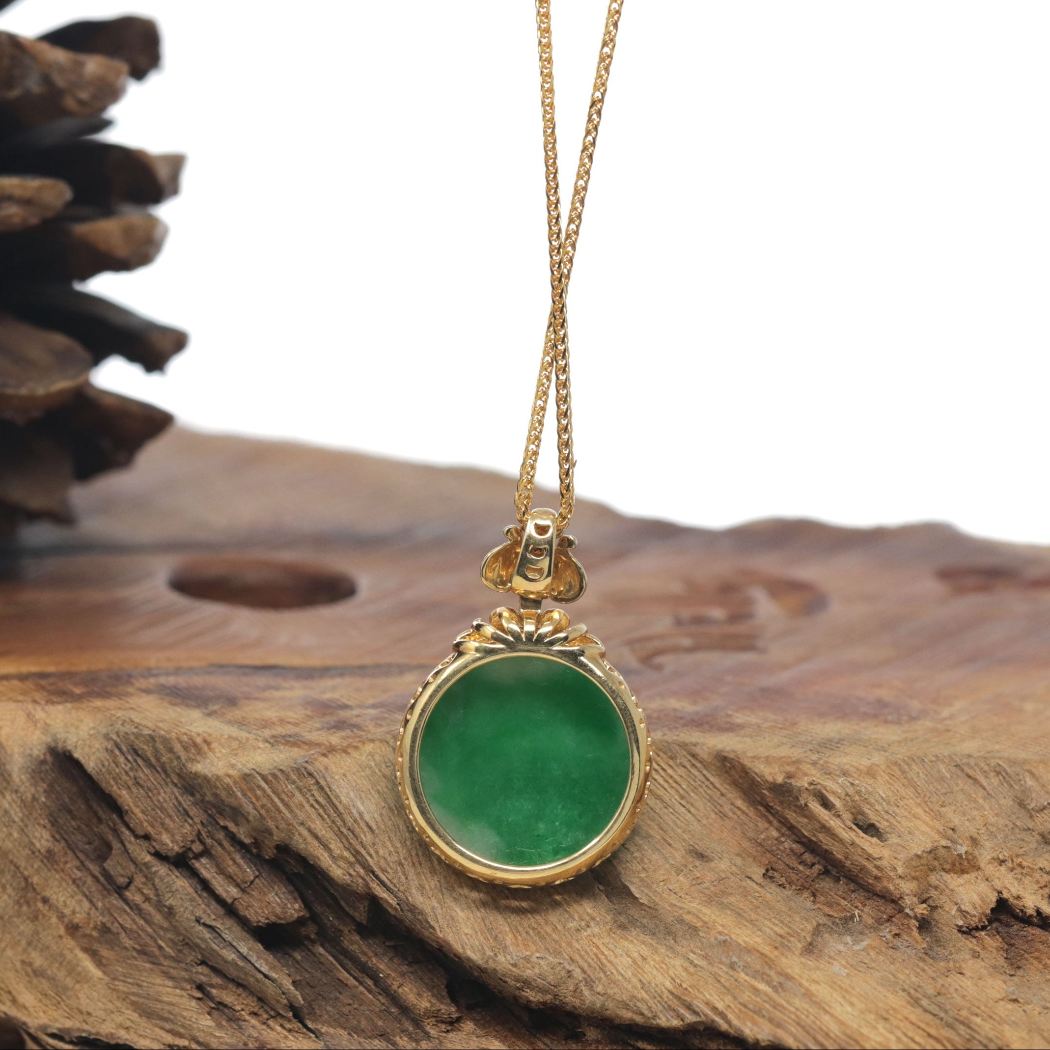 Baikalla 18K Yellow Gold & Forest Green 
