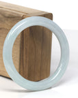 Baikalla Light Green "Traditional Full-Round" Jadeite Jade Bangle Bracelet (53.8mm) 