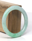 Baikalla Apple-Green "Traditional Full-Round" Jadeite Jade Bangle Bracelet (54.3mm) 