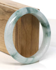 Baikalla Jewelry Jadeite Jade Bangle Bracelet Baikalla "Half Round" Light Lavender Jadeite Jade Bangle Bracelet (59.30 mm) 