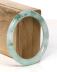 Baikalla Jewelry Jadeite Jade Bangle Bracelet Baikalla "Half Round" Blue Green Jadeite Jade Bangle Bracelet (57.05 mm) 