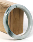 Baikalla Jewelry Jadeite Jade Bangle Bracelet Baikalla "Half Round" Blue Green Jadeite Jade Bangle Bracelet (62.55 mm) 
