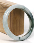 Baikalla Jewelry Jadeite Jade Bangle Bracelet Baikalla "Half Round" Blue Green Jadeite Jade Bangle Bracelet (62.55 mm) 