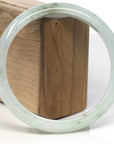 Baikalla Light Green Jadeite Jade "Half Round" Bangle Bracelet (68mm) 