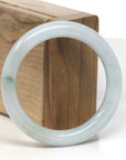 Baikalla Light Green Jadeite Jade "Traditional Full Round" Bangle Bracelet (53.5mm) 
