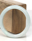 Baikalla Light Green Jadeite Jade "Half Round" Bangle Bracelet (57mm) 