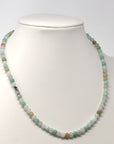 Baikalla Multi-Color Genuine Jadeite Jade Round Bead Necklace (5.5mm)