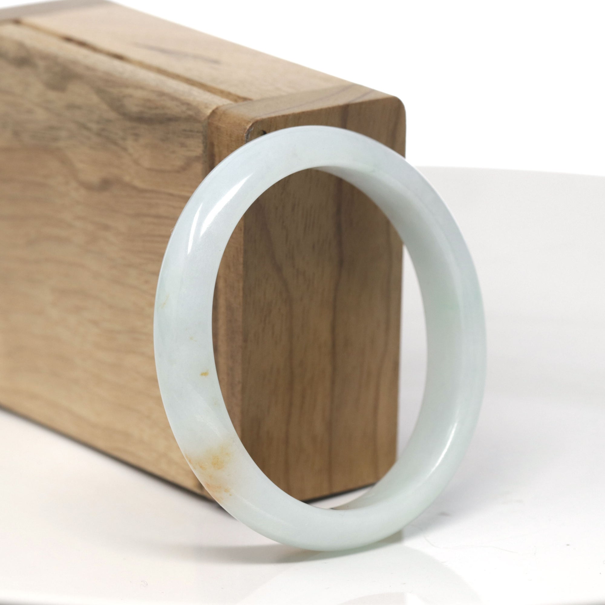 Baikalla Light Green W/ Sajin Burmese Jadeite Jade Oval Bangle (55.4mm ) 