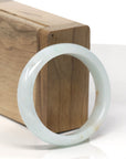 Baikalla Light Green W/ Sajin Burmese Jadeite Jade Oval Bangle (55.4mm ) 