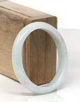 Baikalla Light Green W/ Sajin Burmese Jadeite Jade Oval Bangle (55.4mm ) 