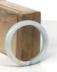 Baikalla Light Green W/ SaJin (Golden Dust) Burmese Jadeite Jade Oval Bangle (56.6mm) 