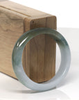 Baikalla Deep Green & Light Blue-ish Green Jadeite Jade Oval Bangle Bracelet (54.4mm) 
