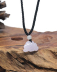 Baikalla Icy Lavender Lotus Jadeite Jade Pendant Necklace