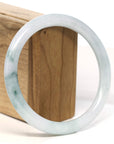 Baikalla Jewelry Jadeite Jade Bangle Bracelet "Classic Round" Blue- Green Jadeite Jade Bangle (62.3 mm) 
