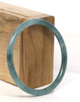Baikalla Jewelry Jadeite Jade Bangle Bracelet " Petite" Natural Guatemalan Blue Jadeite Jade Bangle Bracelet (57 - 70 mm) 