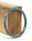 Baikalla Jewelry Jadeite Jade Bangle Bracelet " Petite" Natural Guatemalan Blue Jadeite Jade Bangle Bracelet (57 - 70 mm) 