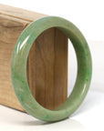 Baikalla Jewelry Jadeite Jade Bangle Bracelet Genuine Burmese Yellow- Green Jadeite Jade Bangle (58.15 mm) 
