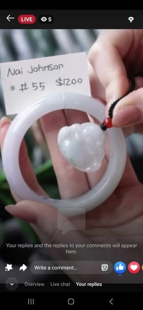 Baikalla IG Live "Natural Light Green & Lavender Jadeite Jade Bangle" (Live Pick) (01/08/25)