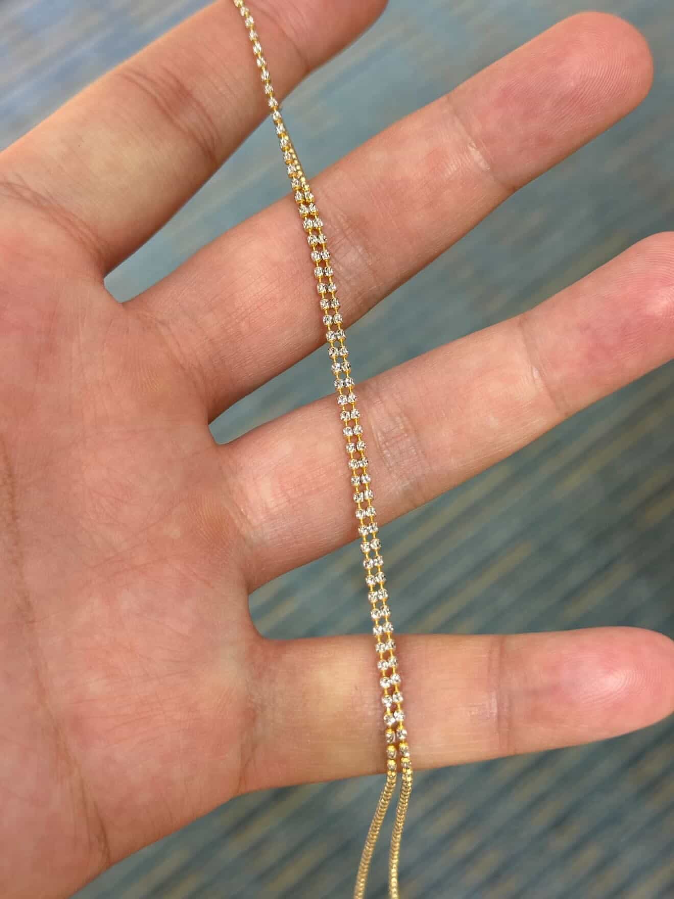18K Two-Tone Diamond Cut Chain 16in