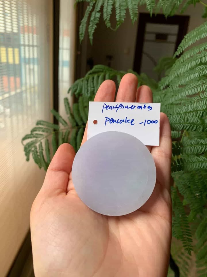 "Live" Natural Lavender Jadeite Jade Raw Pancake (05/06/26)
