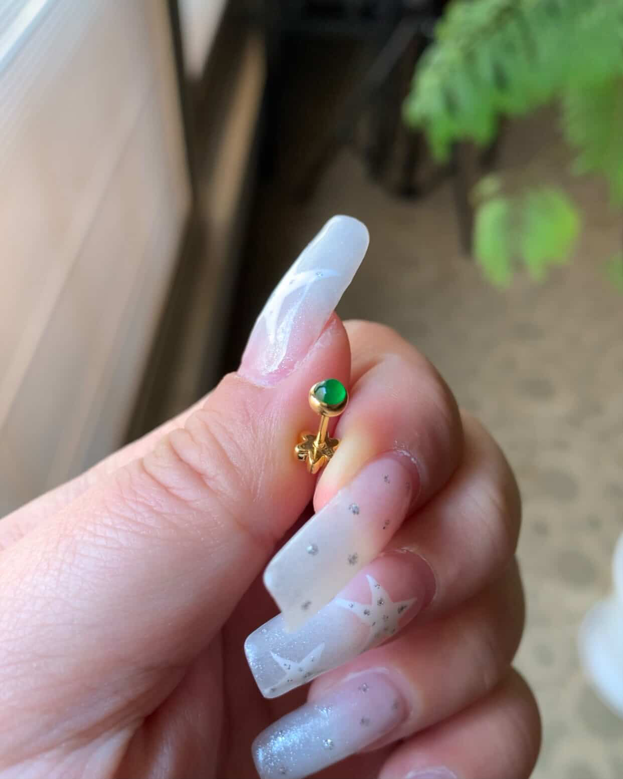 18K Yellow Gold Custom Earrings Gold Setting
