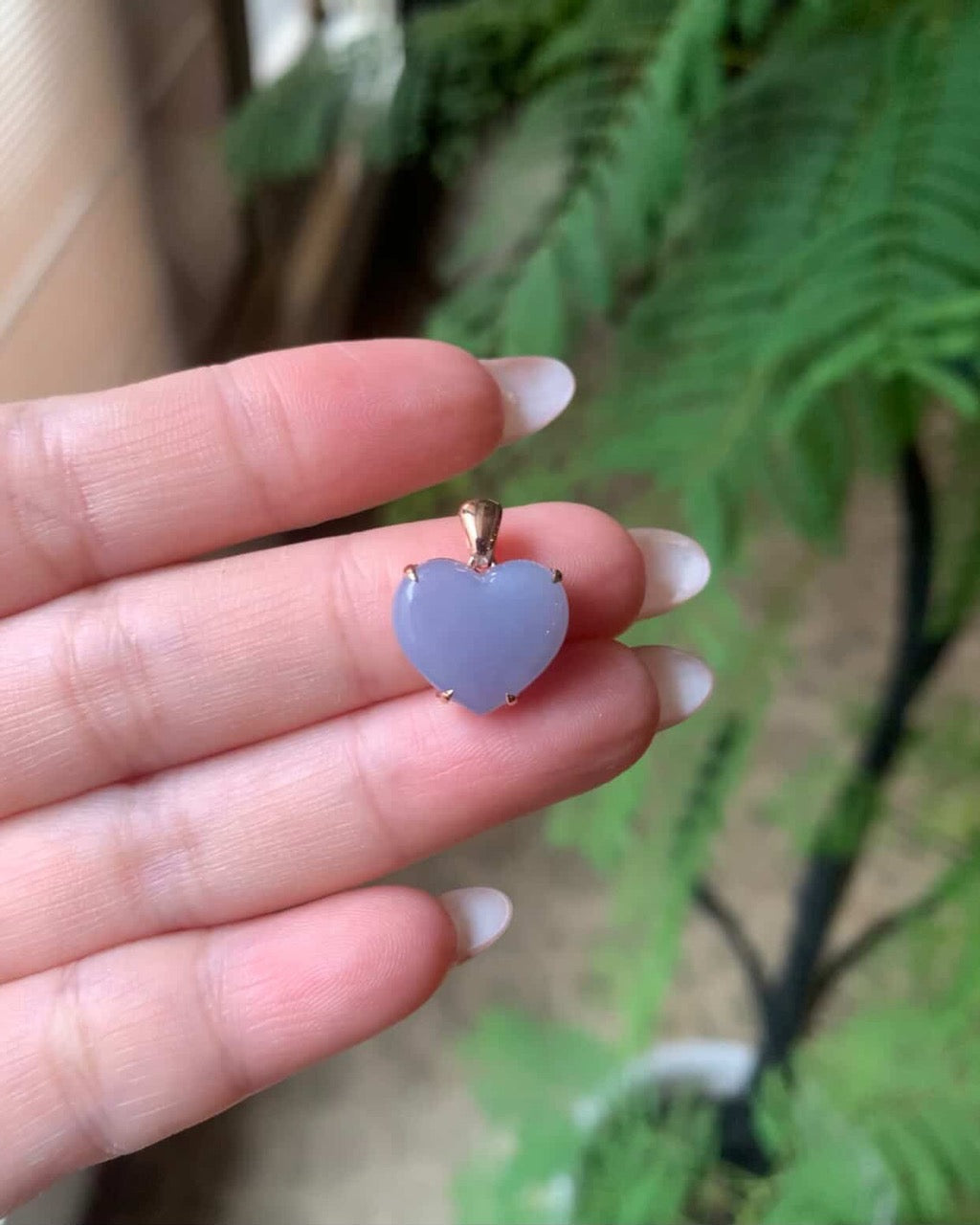 &quot;Live&quot; 18k Rose Gold Custom Heart Pendant Simple Bail