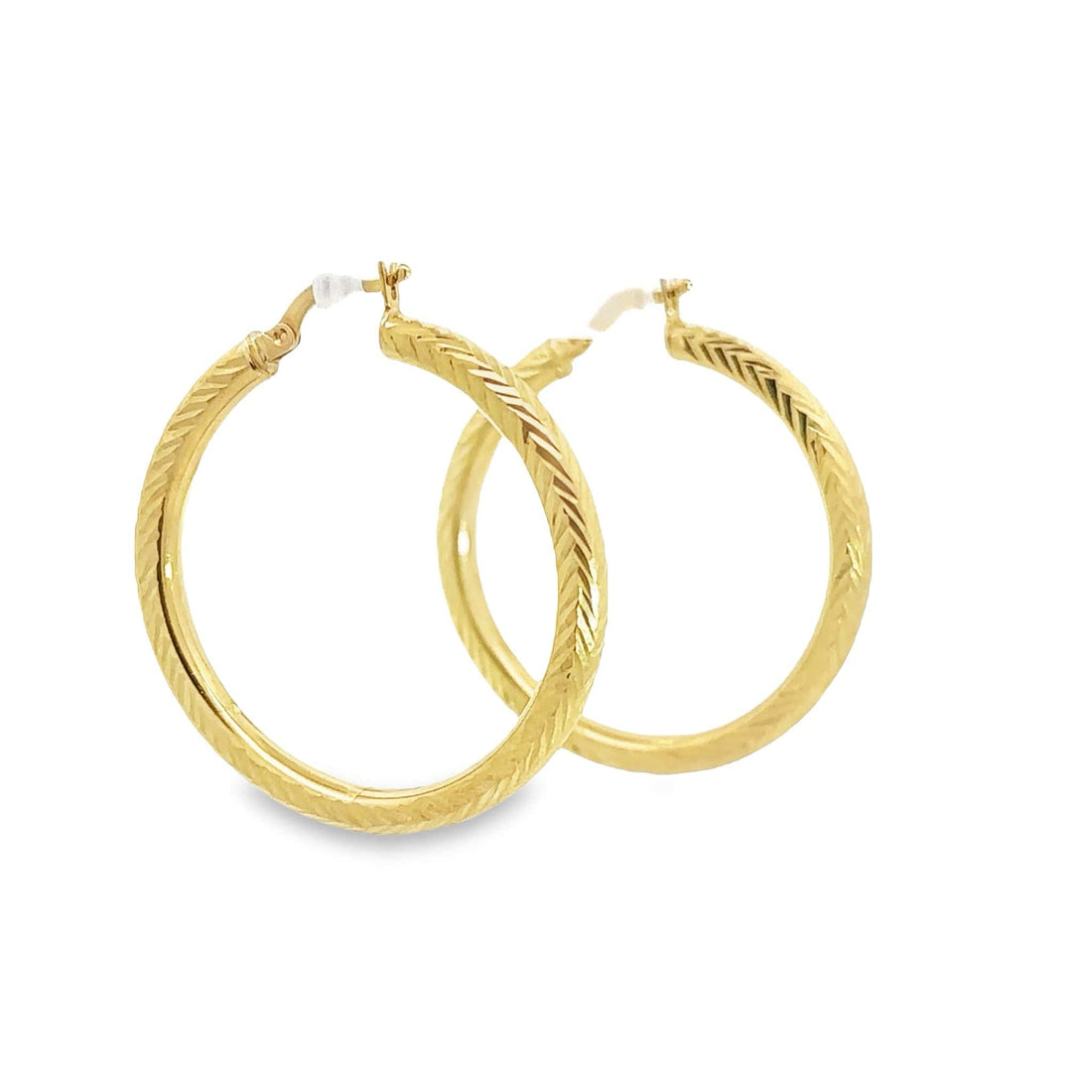 Baikalla Jewelry Silver Gemstone Earrings Baikalla 10k Gold Dangle Diamond Cut Hoop Earrings