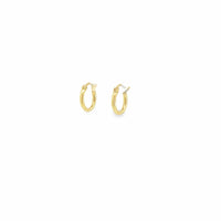 Baikalla Jewelry Silver Gemstone Earrings Baikalla 14k Dangle Semi Hallow Diamond Cut Hoop Earrings