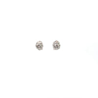 Baikalla Jewelry Silver Gemstones Earrings Baikalla™ Classic 14k White Gold Emerald Stud Earrings