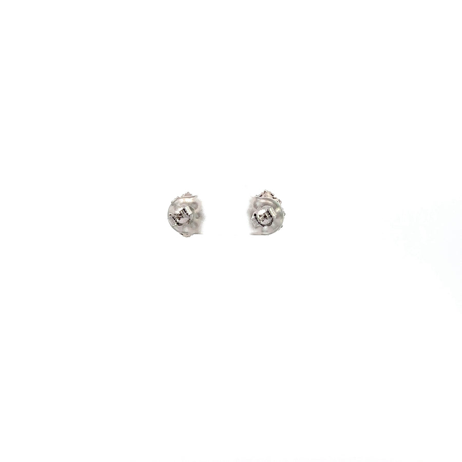 Baikalla Jewelry Silver Gemstones Earrings Baikalla™ Classic 14k White Gold Emerald Stud Earrings