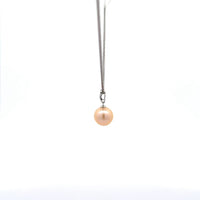 Baikalla Jewelry Gemstone Pendant Necklace Baikalla 18k White Gold Culture Pink River Pearl Necklace With Diamond Bail