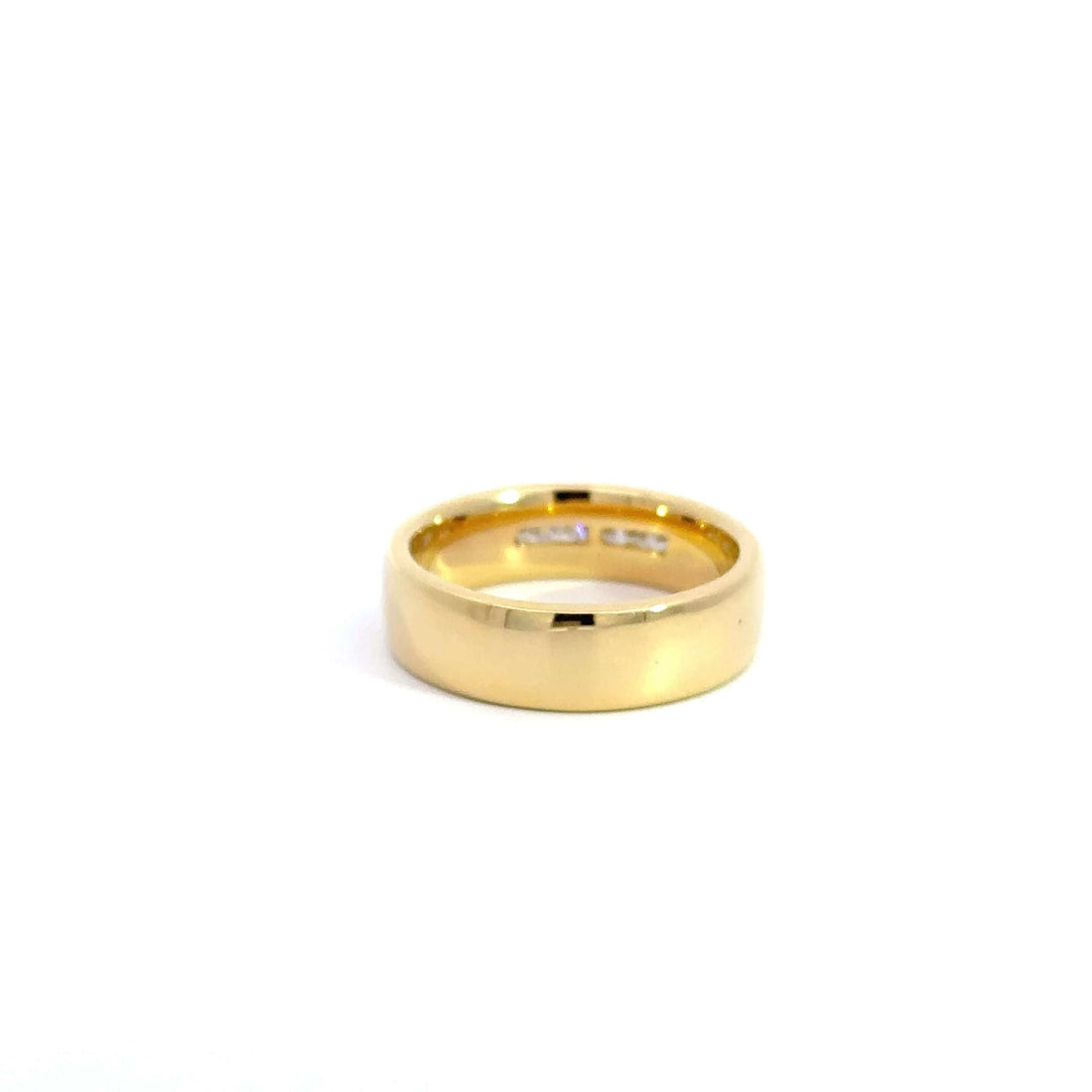 Baikalla Jewelry Gemstone Men's Ring Baikalla 18k Gold Diamond Men's Wedding Ring Band