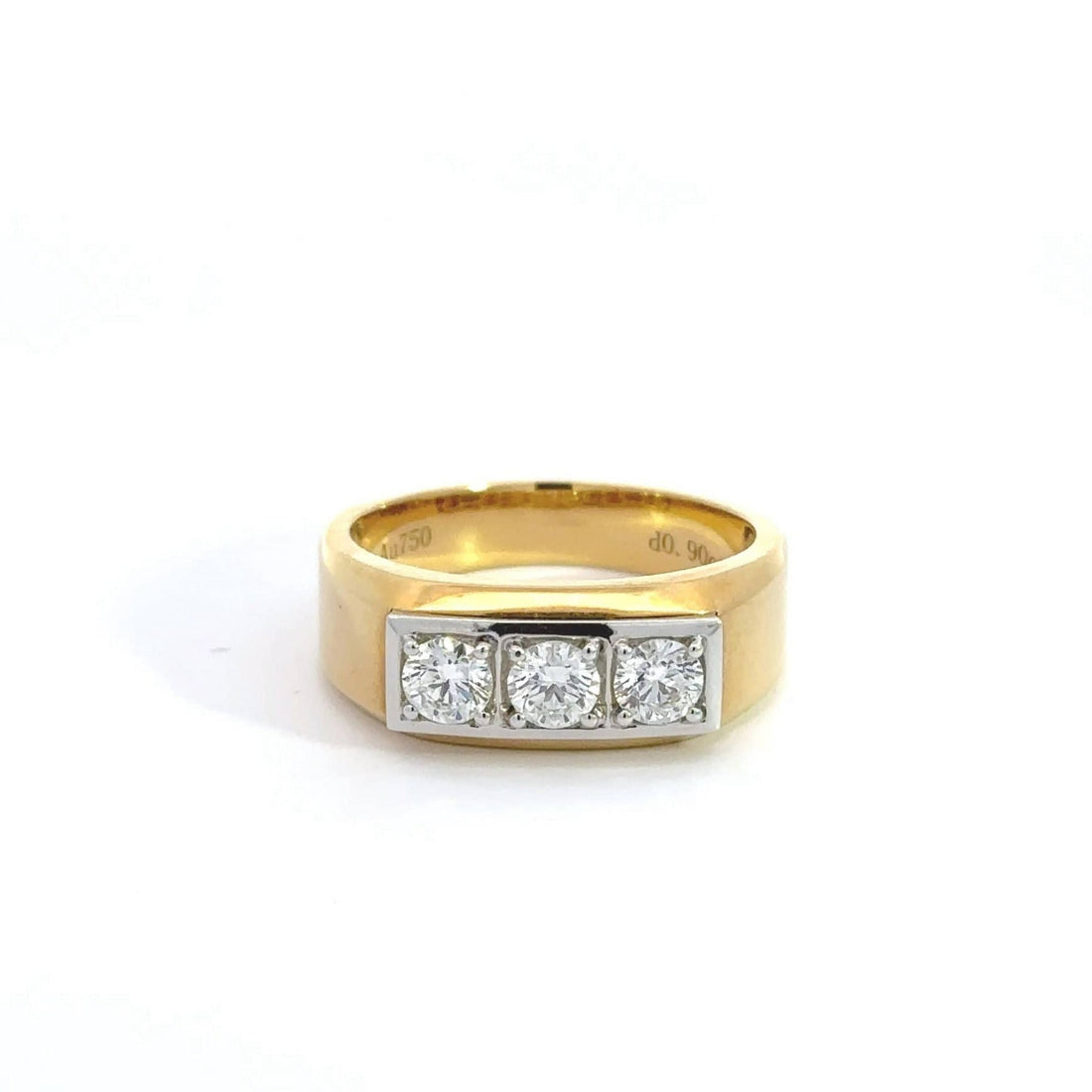 Baikalla Jewelry Gemstone Men's Ring Copy of 18k White Gold Men's Diamond Ring