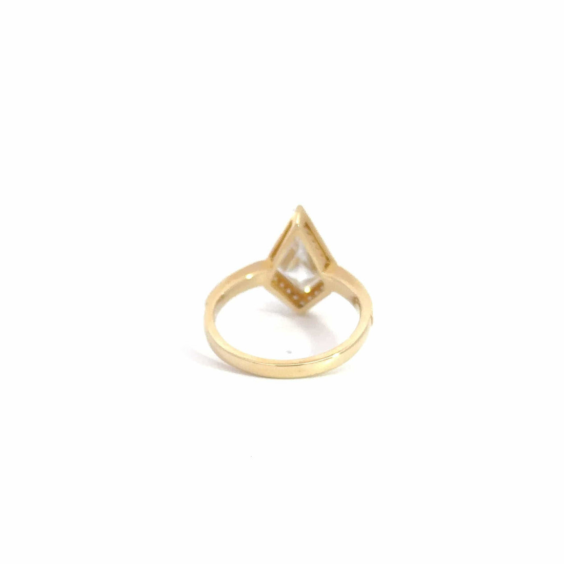 Baikalla Sterling Silver Moissanite Ring Baikalla 14k Gold Halo Moissanite 2 CT Kite Cut Engagement Ring