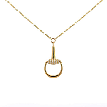 Baikalla Jewelry 18K Yellow Gold Pendant Baikalla 18k Yellow Gold Equestrian Diamond Pendant Necklace