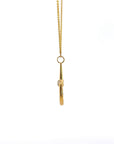 Baikalla Jewelry 18K Yellow Gold Pendant Baikalla 18k Yellow Gold Equestrian Diamond Pendant Necklace