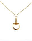 Baikalla Jewelry 18K Yellow Gold Pendant Baikalla 18k Yellow Gold Equestrian Diamond Pendant Necklace