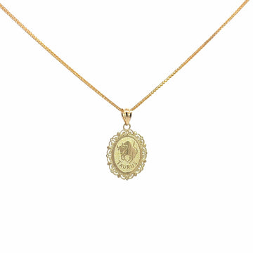 Baikalla Jewelry 14K Yellow Gold Pendant Baikalla 14k Yellow Gold Taurus Pendant Necklace