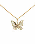 Baikalla Jewelry 14K Yellow Gold Pendant Baikalla 14k Yellow Gold Dragonfly Pendant Necklace
