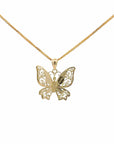Baikalla Jewelry 14K Yellow Gold Pendant Baikalla 14k Yellow Gold Dragonfly Pendant Necklace