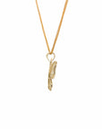 Baikalla Jewelry 14K Yellow Gold Pendant Baikalla 14k Yellow Gold Dragonfly Pendant Necklace