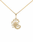 Baikalla Jewelry 14K Yellow Gold Pendant Baikalla 14k Yellow Gold Dragonfly Pendant Necklace