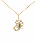 Baikalla Jewelry 14K Yellow Gold Pendant Baikalla 14k Yellow Gold Dragonfly Pendant Necklace