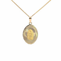 Baikalla Jewelry 14K Yellow Gold Pendant Baikalla 14k Yellow Gold Diamond Cut Lady Of Guadalupe Pendant Necklace