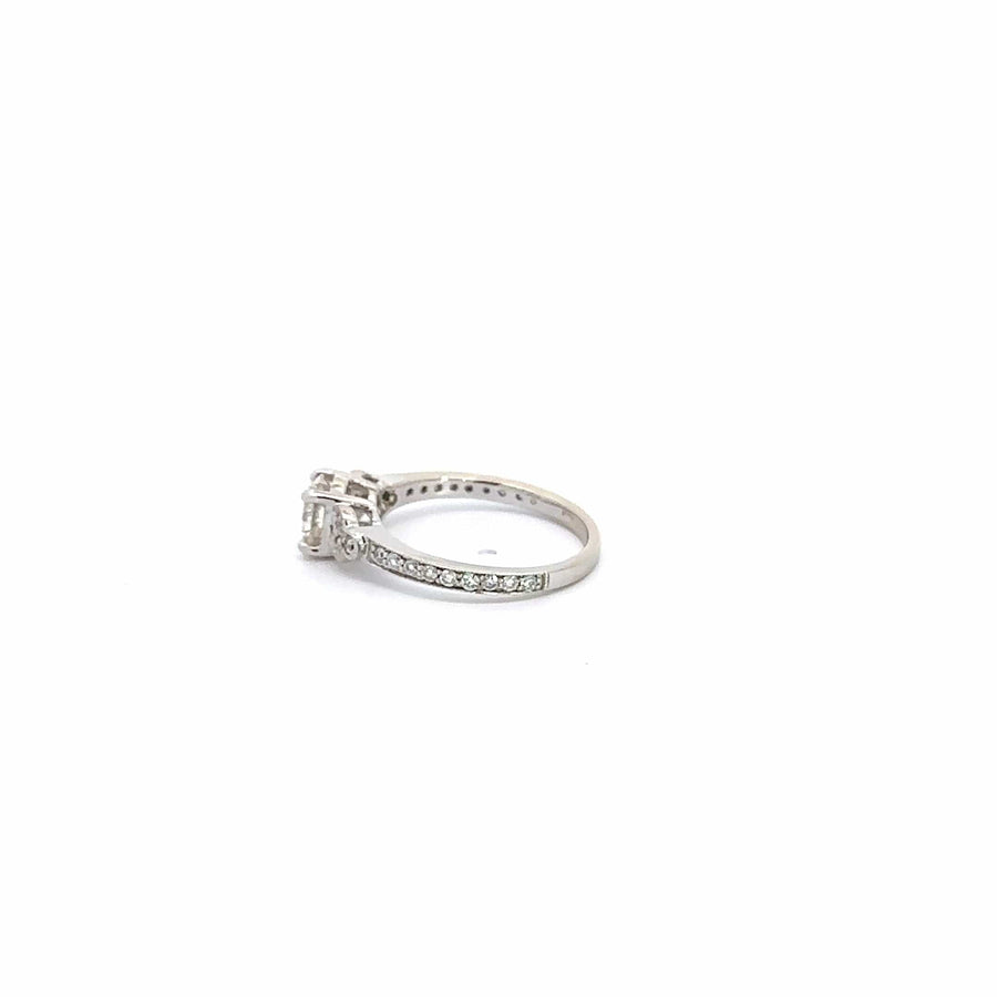 Baikalla Jewelry Diamond Ring Baikalla 14k White Gold Diamond Engagement Ring