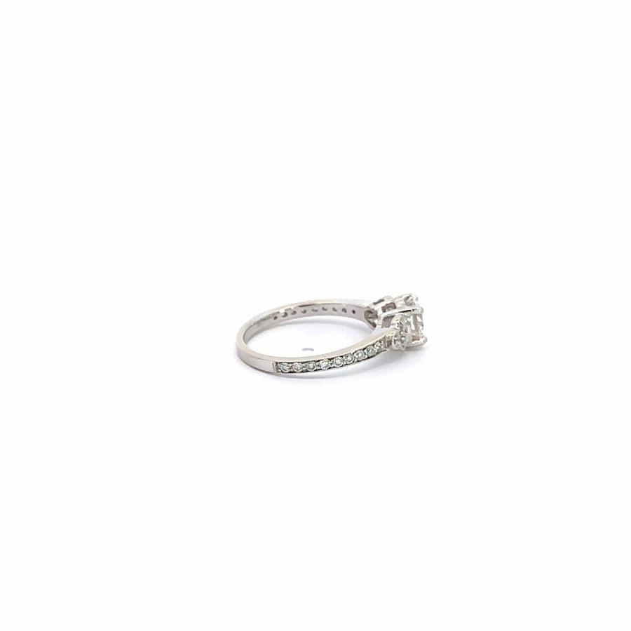 Baikalla Jewelry Diamond Ring Baikalla 14k White Gold Diamond Engagement Ring