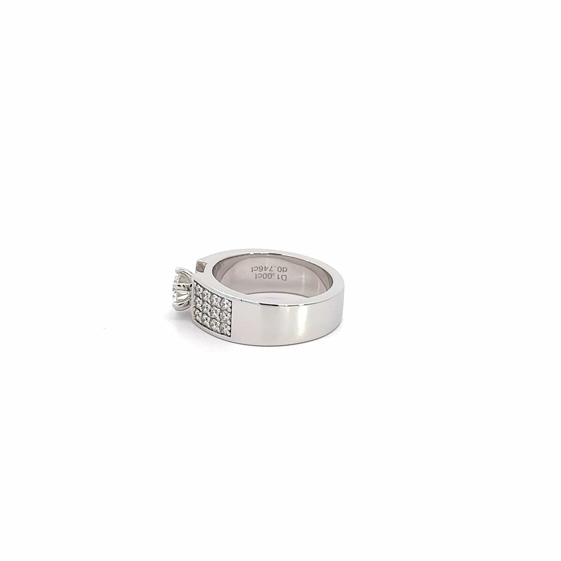 Baikalla Jewelry Diamond Ring Baikalla 18k White Gold Diamond Engagement Ring