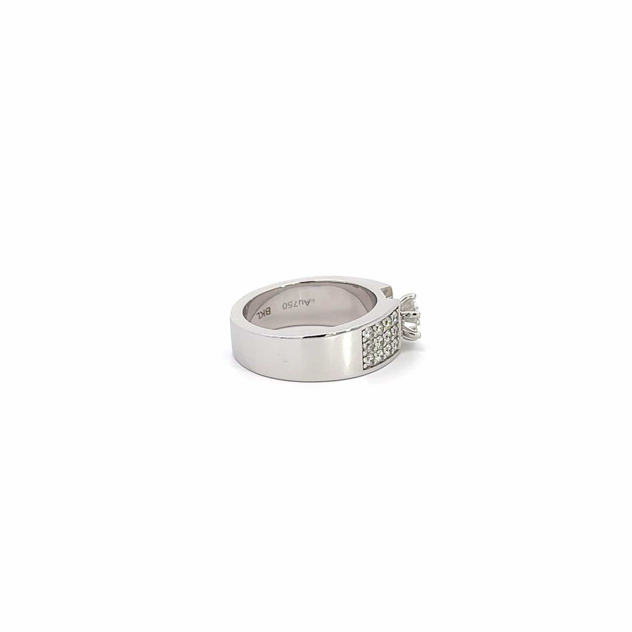 Baikalla Jewelry Diamond Ring Baikalla 18k White Gold Diamond Engagement Ring